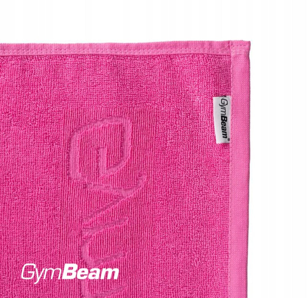 Sportinis Gymbeam rankšluostis Fitness medvilninis 50x90 cm, rožinis