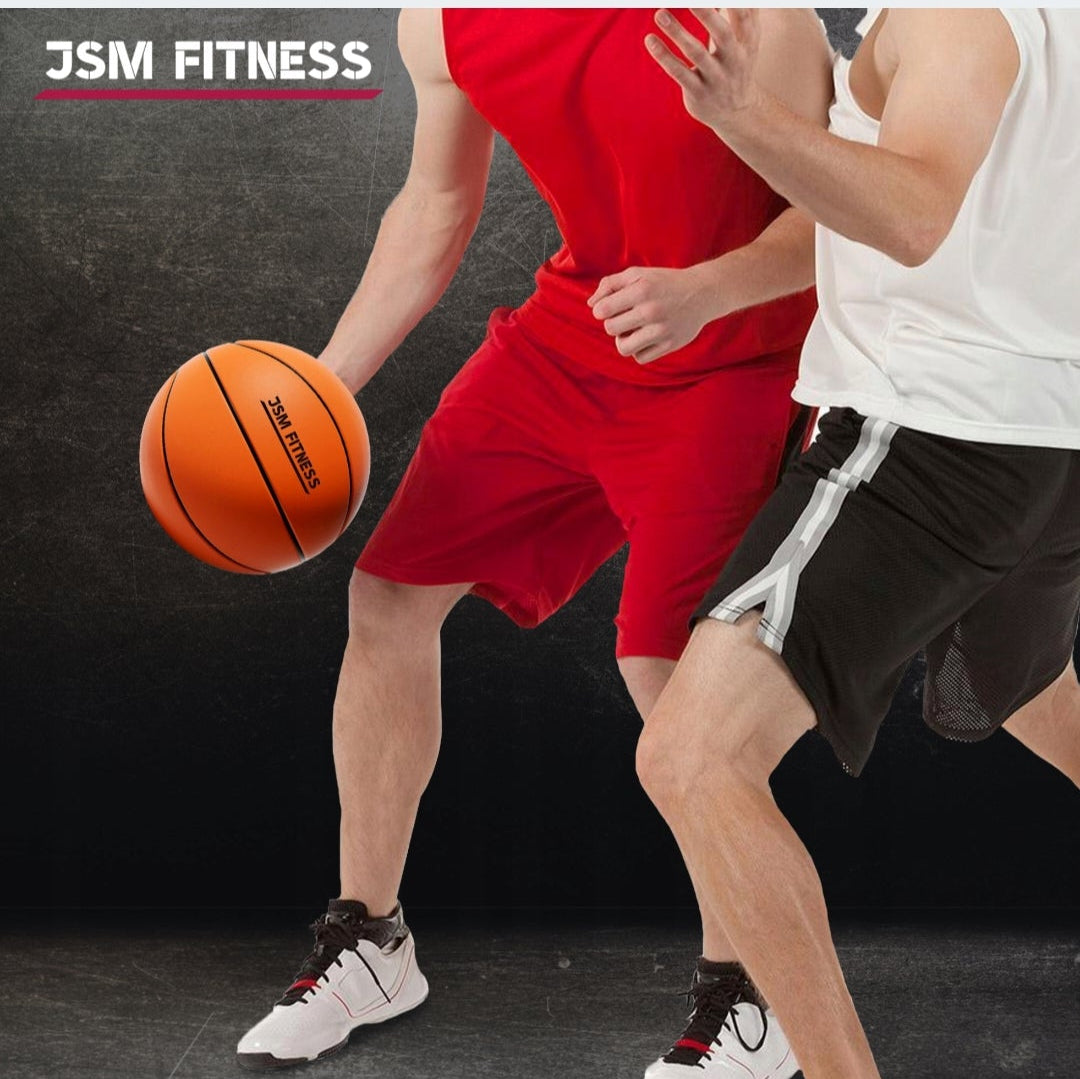 Tylus krepšinio kamuolys 24 cm, 7 dydis, JSM Fitness Silent Ball