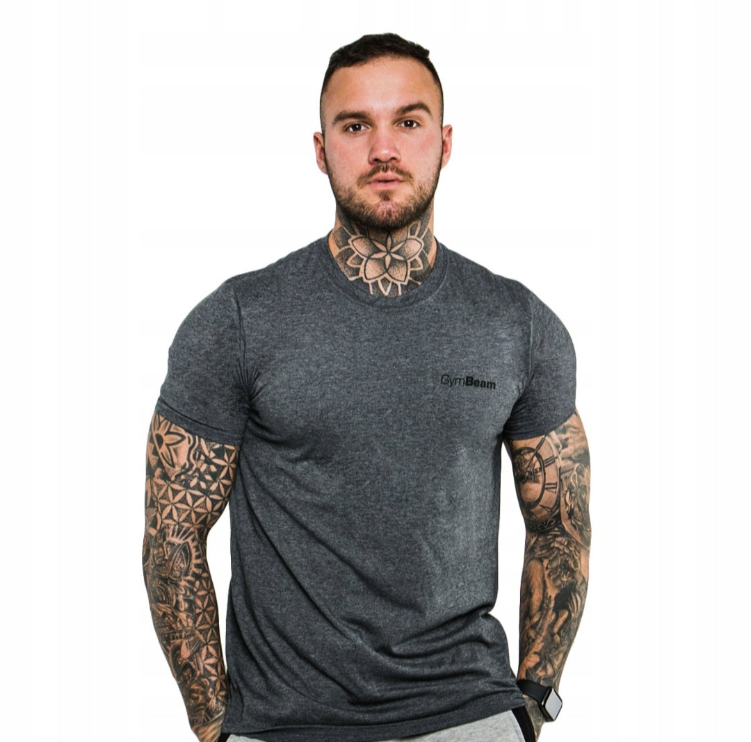Gymbeam Basic Heather Military vyriški marškinėliai, pilki