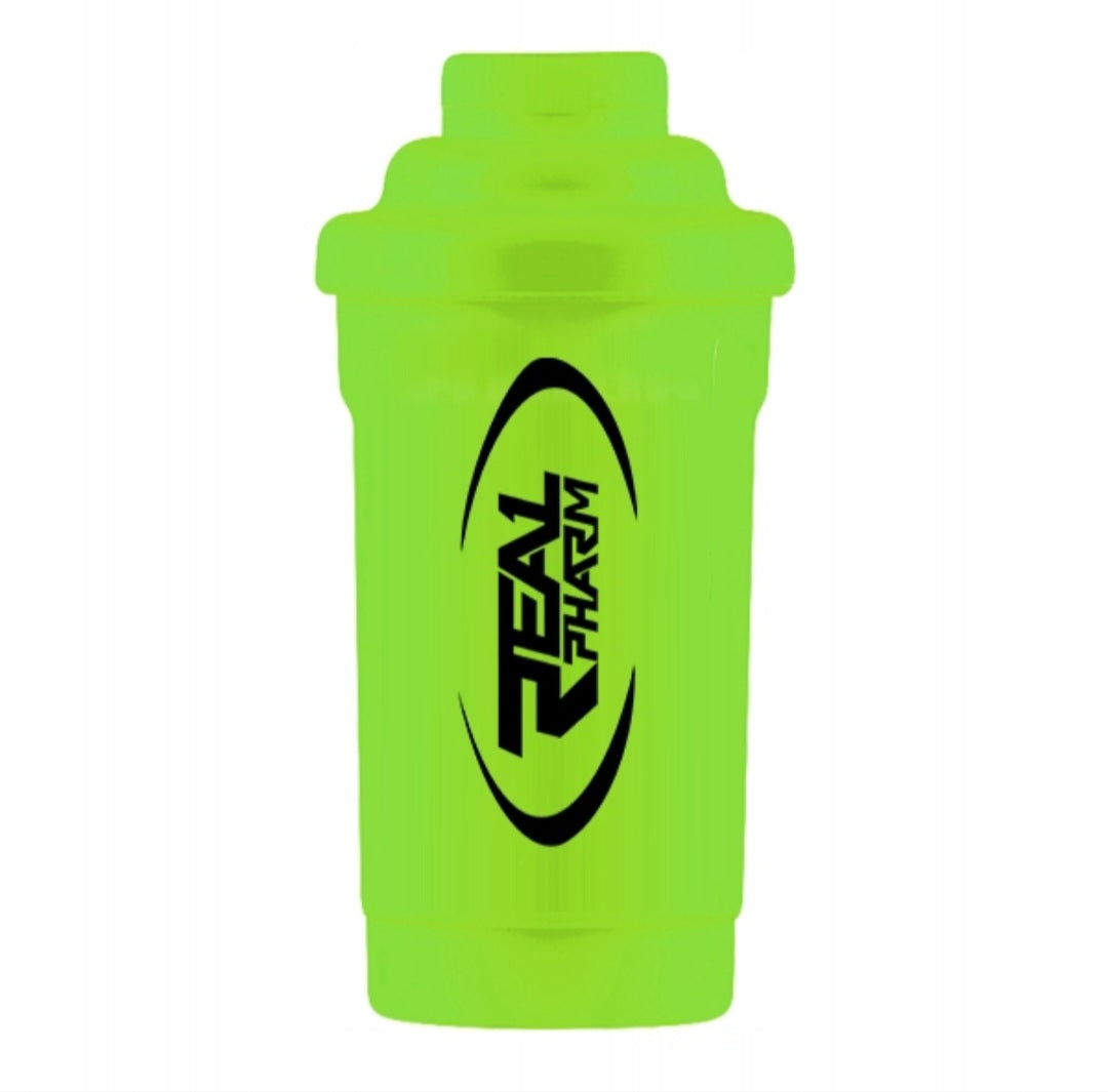 Real Pharm Shaker Plaktuvė 600ml, žalia