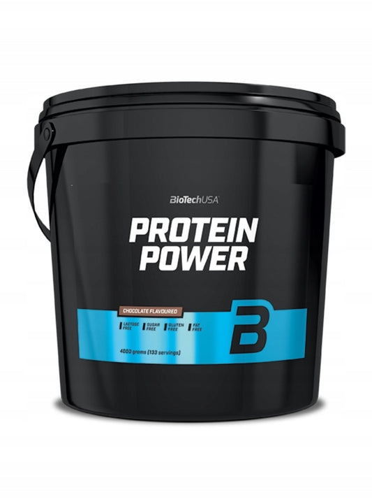BiotechUSA PROTEIN POWER Baltymai 4000g Šokolado