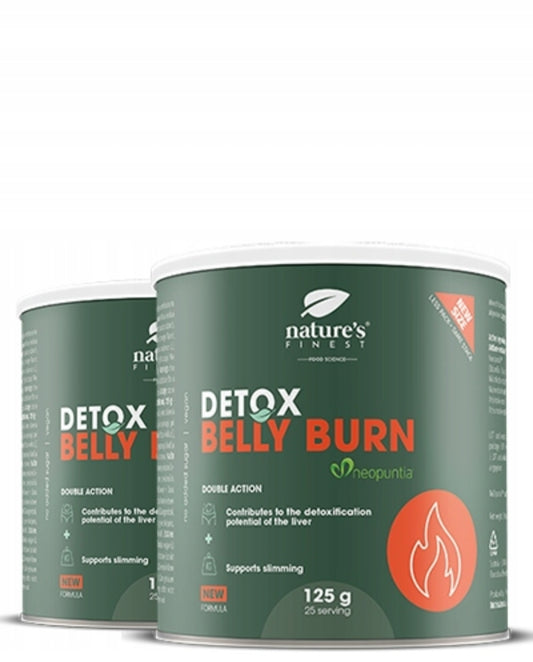 2 X Belly Burn Detox Riebalų degintojas organizmo valymui 125g 2vnt.