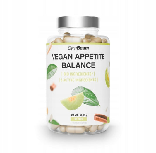 GymBeam VEGAN APPETITE CONTROL Svorio, apetito kontrolei, 90 kaps.