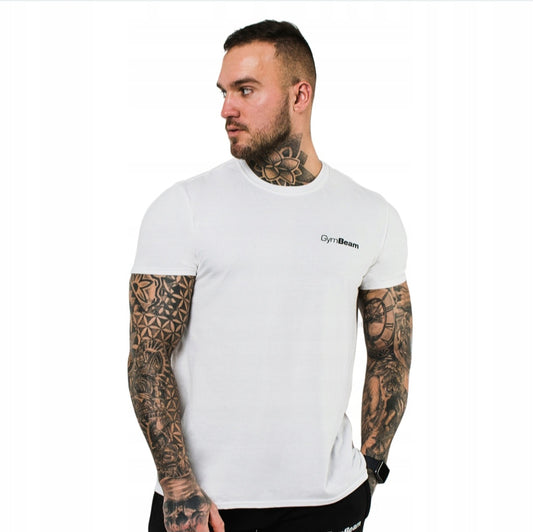 Gymbeam Basic Heather Military vyriški marškinėliai, balti
