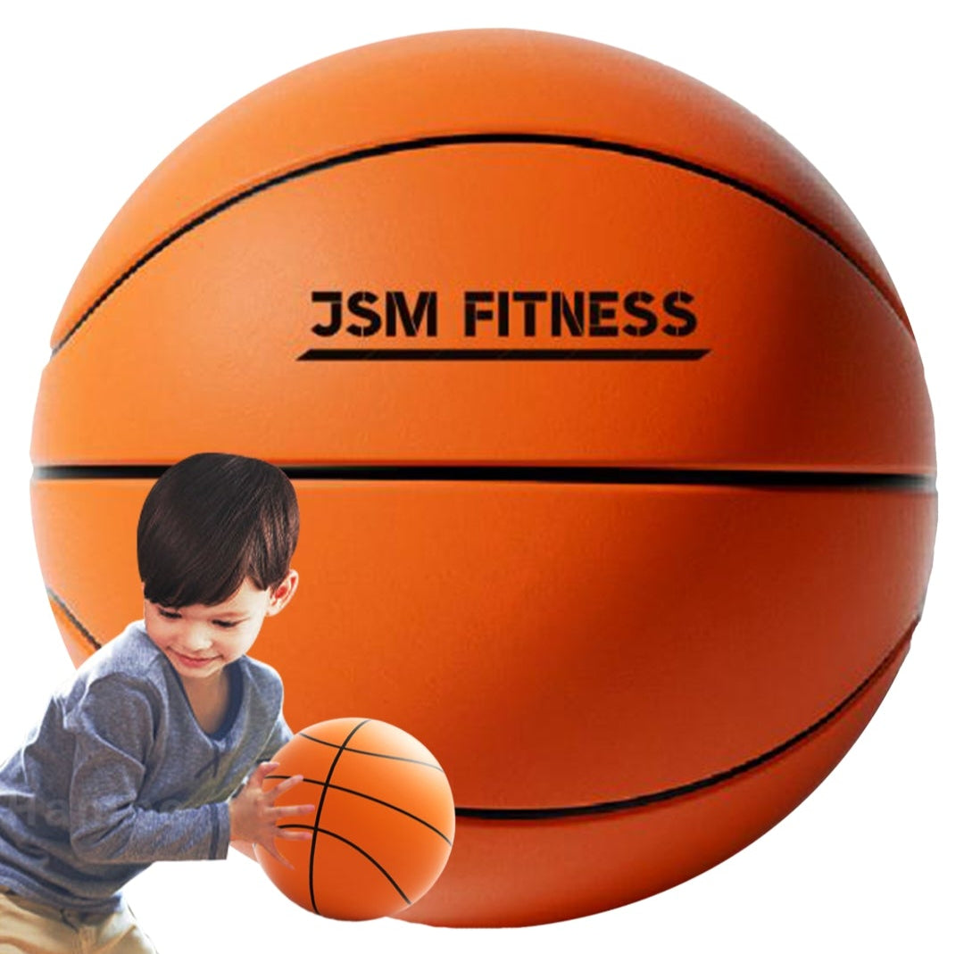 Tylus krepšinio kamuolys 24 cm, 7 dydis, JSM Fitness Silent Ball