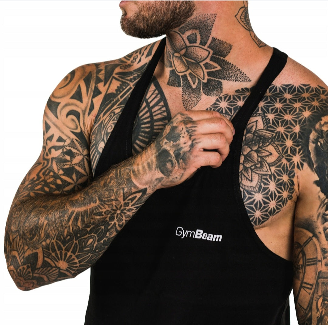 GymBeam Tank Marškinėliai, Juodi
