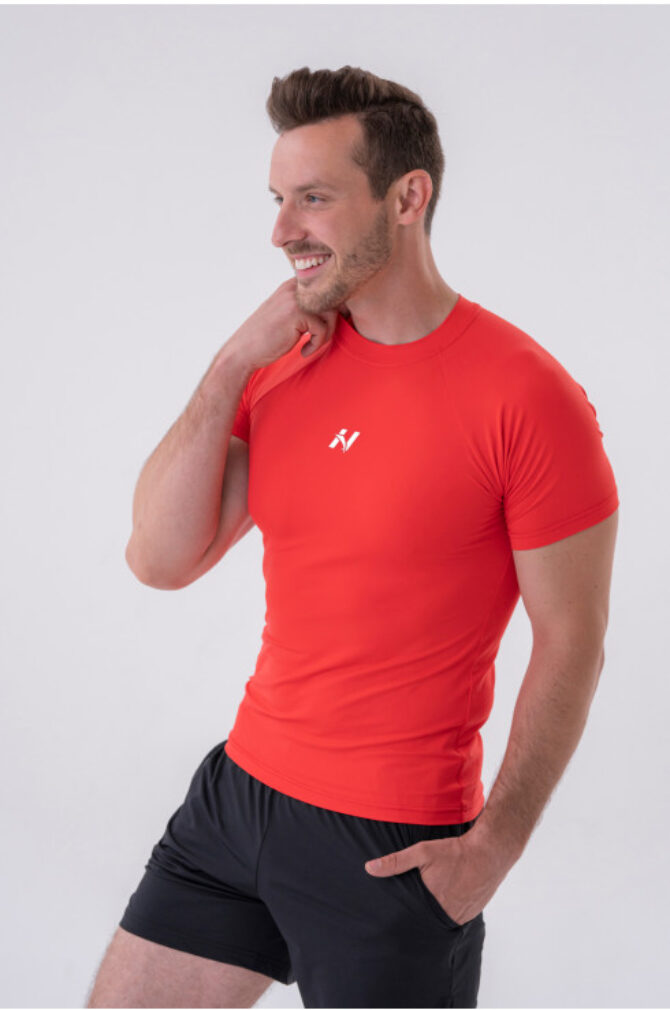 NEBBIA Slim-Fit marškinėliai, Raudoni
