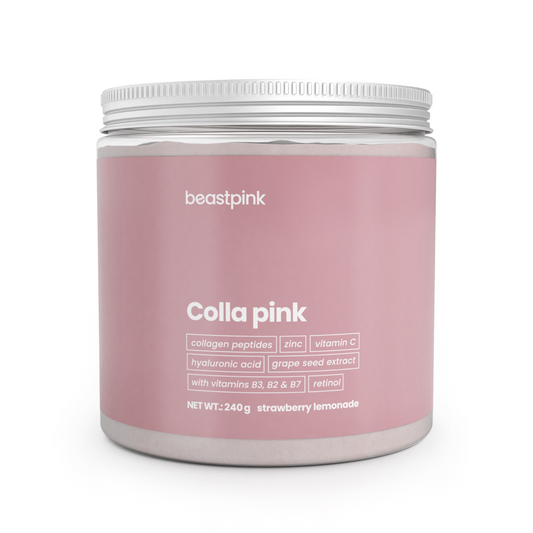 Kolagenas BeastPink Colla pink 240g, Braškių Limonado