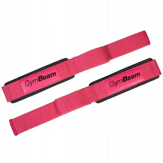GymBeam X-Grip svorio kėlimo dirželiai, rožiniai