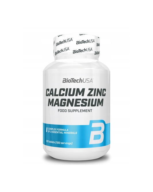 BioTech Ca-Zn-Mg kalcio, cinko ir magnio 100 tab.