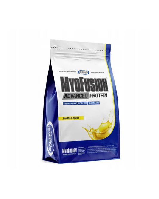 Gaspari MyoFusion išrūgų baltymų kokteilis su bananais ir kazeinu, 500 g