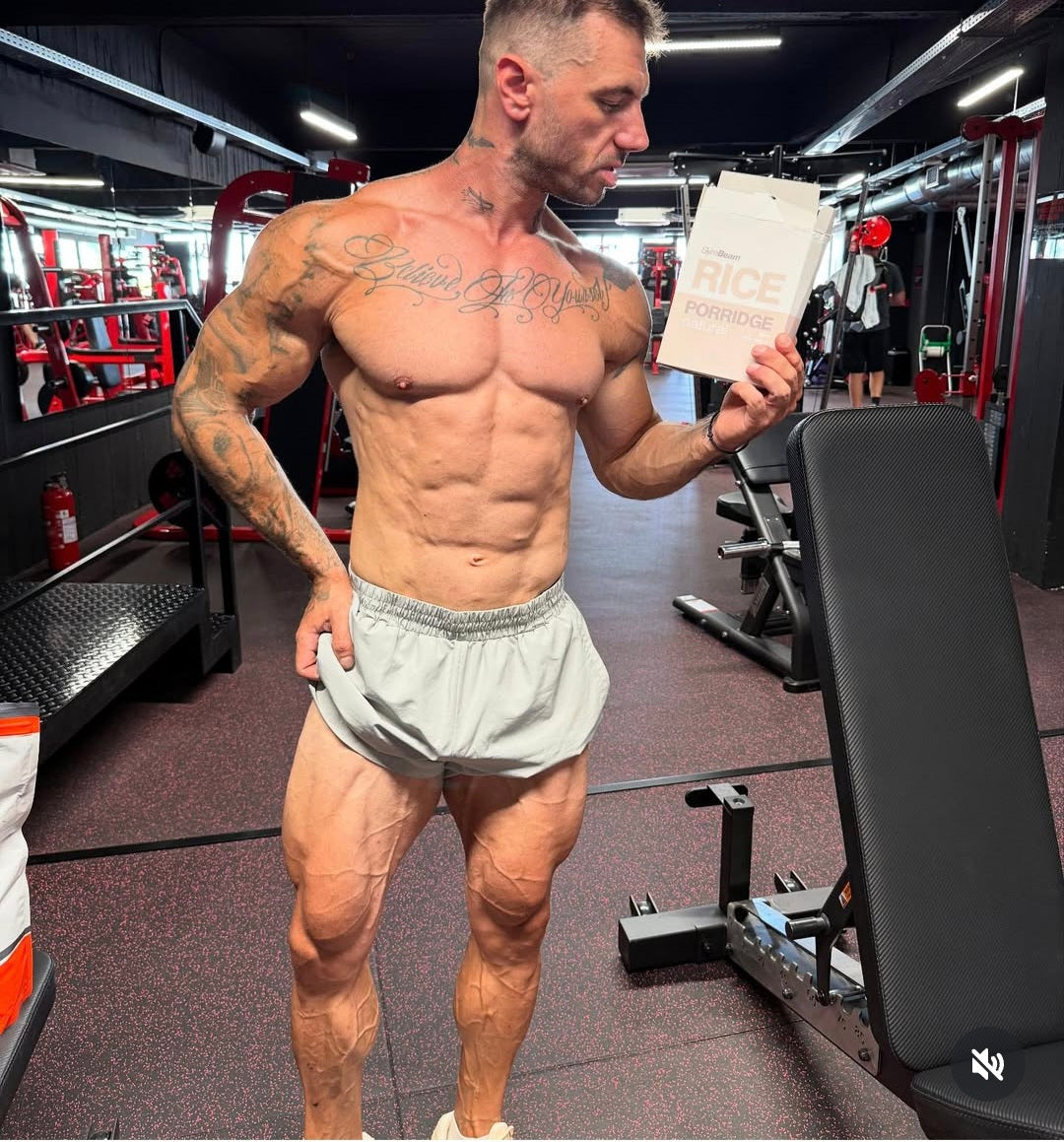 Ryžių košė be glitimo FIT GymBeam 500 g natūrali