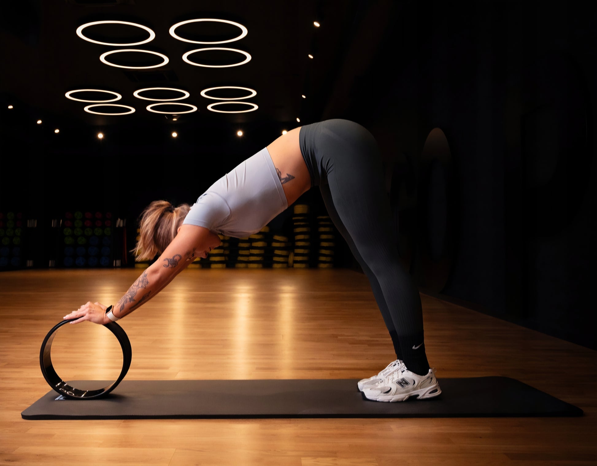 FIZYO Yoga Wheel Roller Fitness Mankštos Pilateso žiedas Yoga Wheel