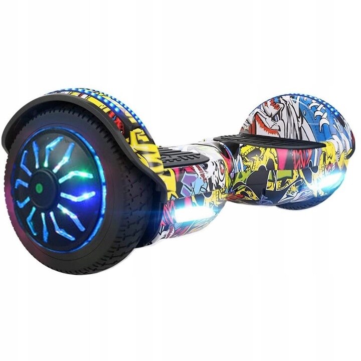 Elektrinė riedlentė / riedis LED BLUETOOTH su garsiakalbiu