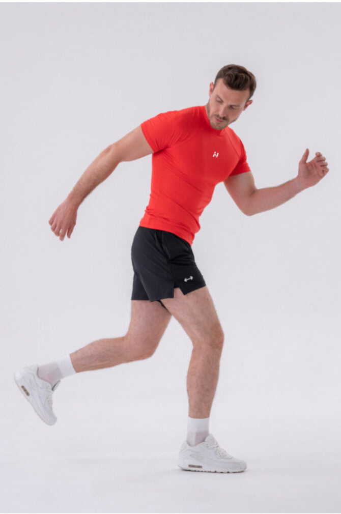 NEBBIA Slim-Fit marškinėliai, Raudoni