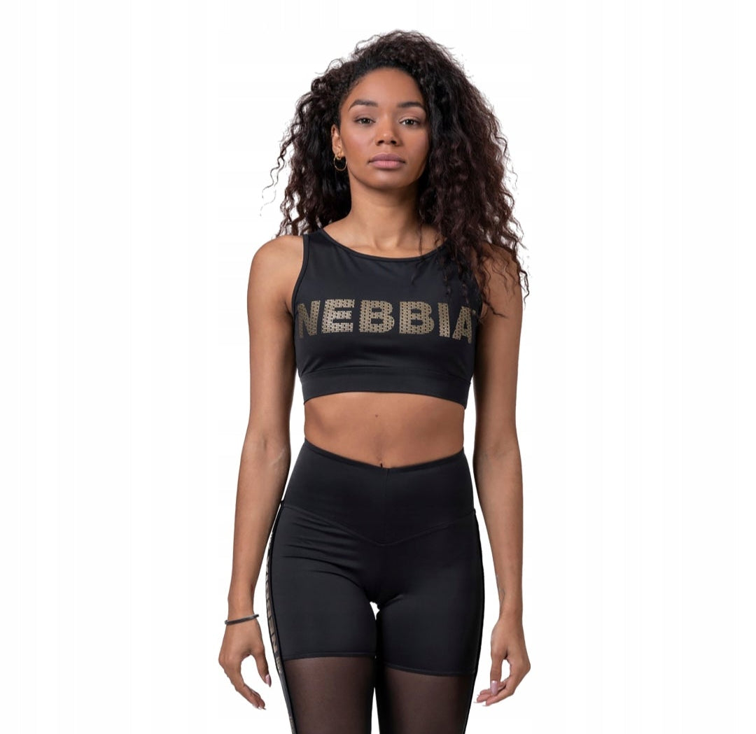 NEBBIA Gold Mesh Sportinė Liemenėlė / Braletė