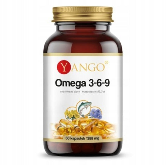 Yango Omega 3-6-9 žuvų taukai 60 kaps.