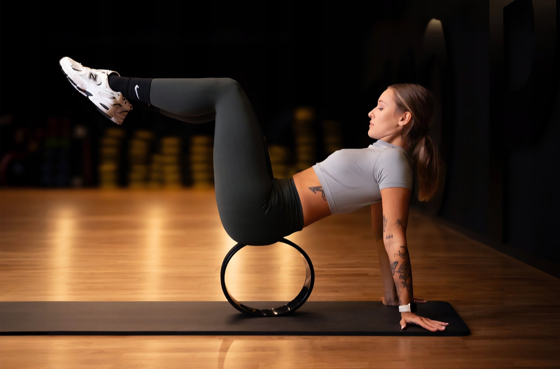 FIZYO Yoga Wheel Roller Fitness Mankštos Pilateso žiedas Yoga Wheel
