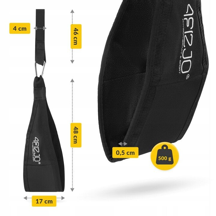 Pakabinamos rankovės pilvo preso ir core raumenų treniruotėms AB Sling Straps 4FIZJO