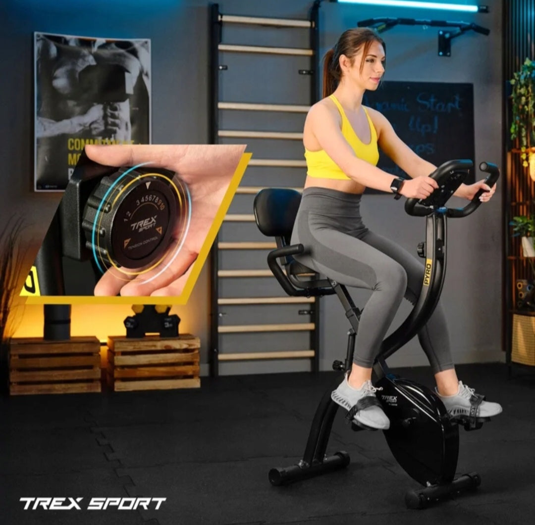 Magnetiškai sulankstomas dviratis treniruoklis 120kg Trex Sport