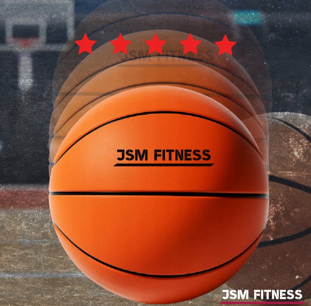 Tylus krepšinio kamuolys 24 cm, 7 dydis, JSM Fitness Silent Ball