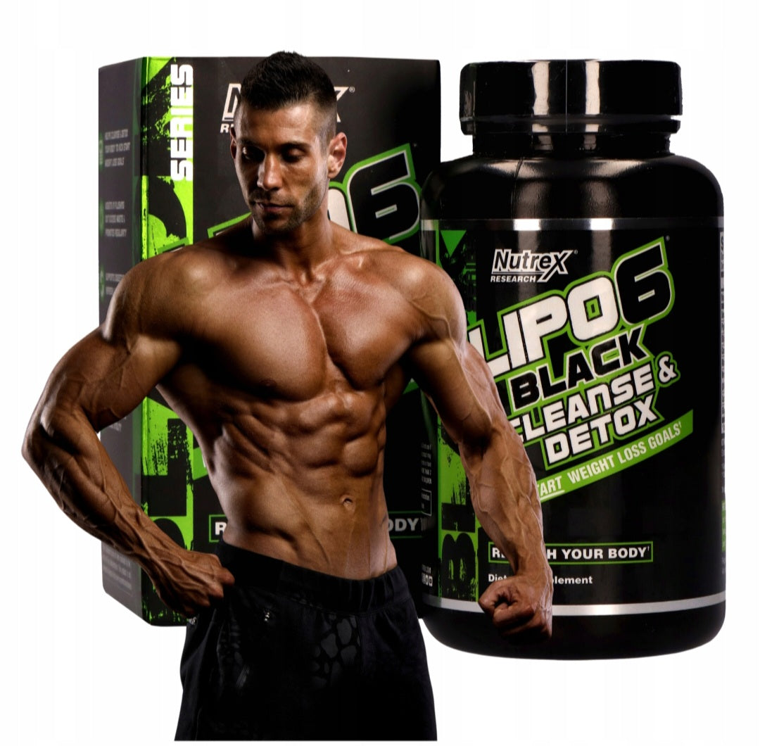 Nutrex Detoksikuojantis probiotikas Svorio metimui 60 kaps. Lipo 6 Black Cleanse