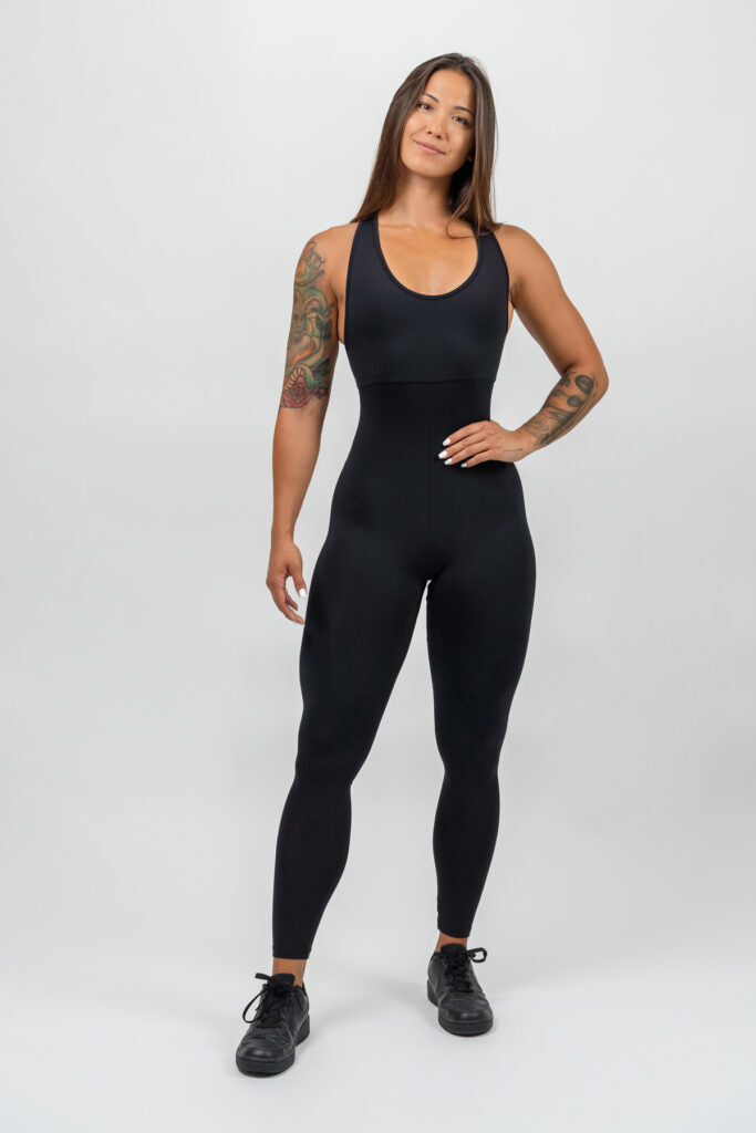 NEBBIA GYM RAT Black Kombinezonas, juodas
