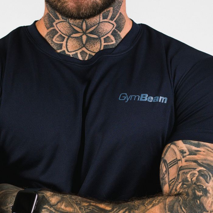 Gymbeam TRN Navy vyriški marškinėliai, mėlyni