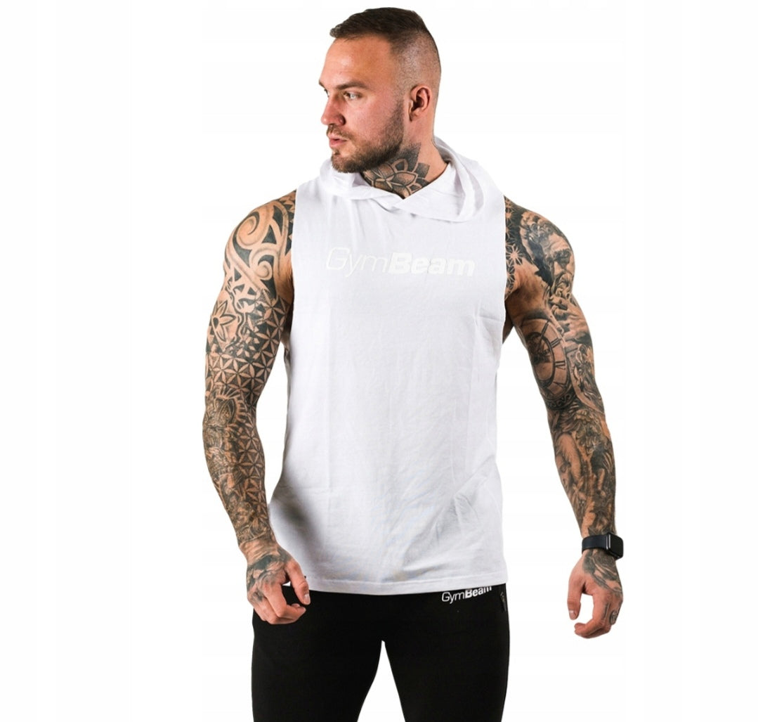 Gymbeam balti tank marškinėliai