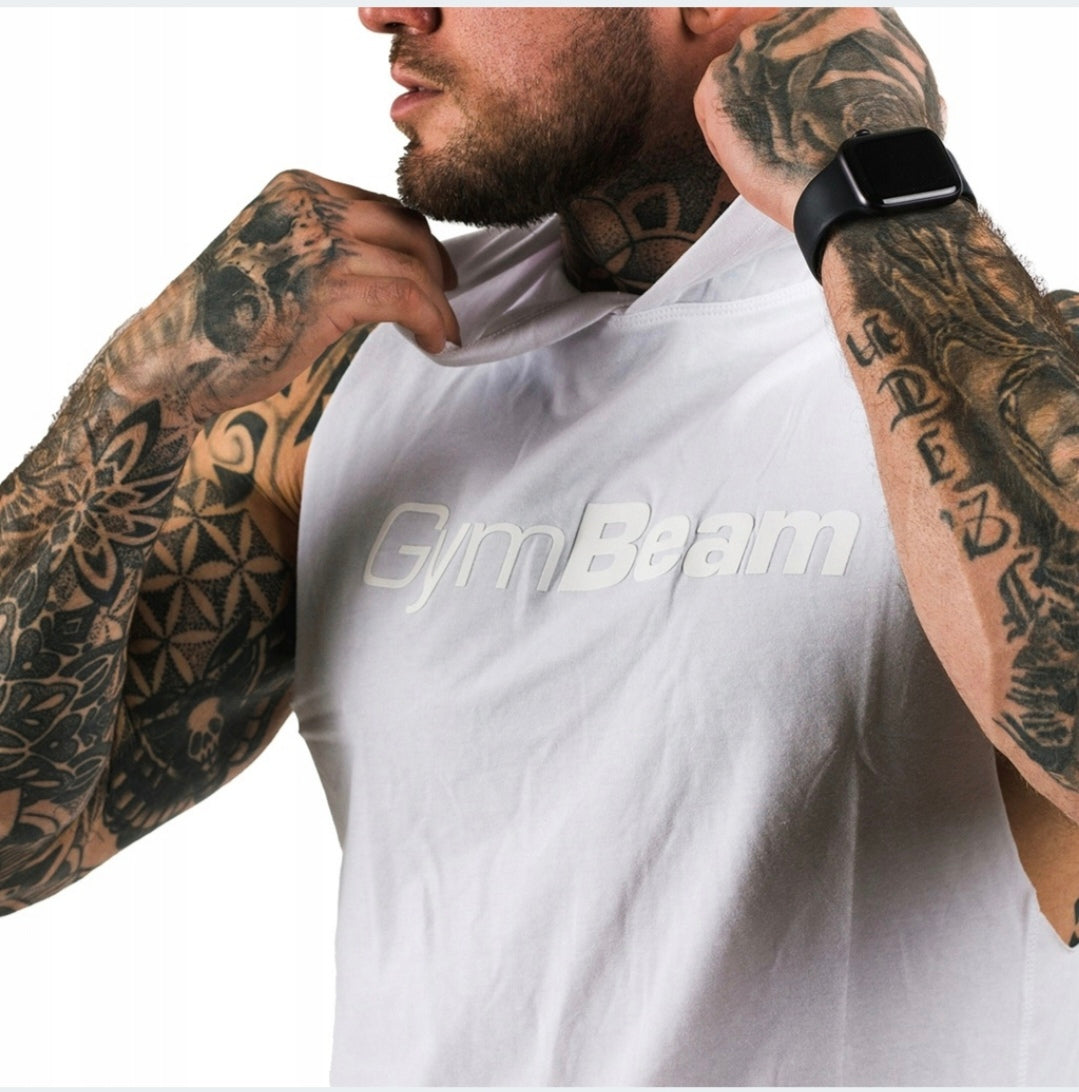 Gymbeam balti tank marškinėliai